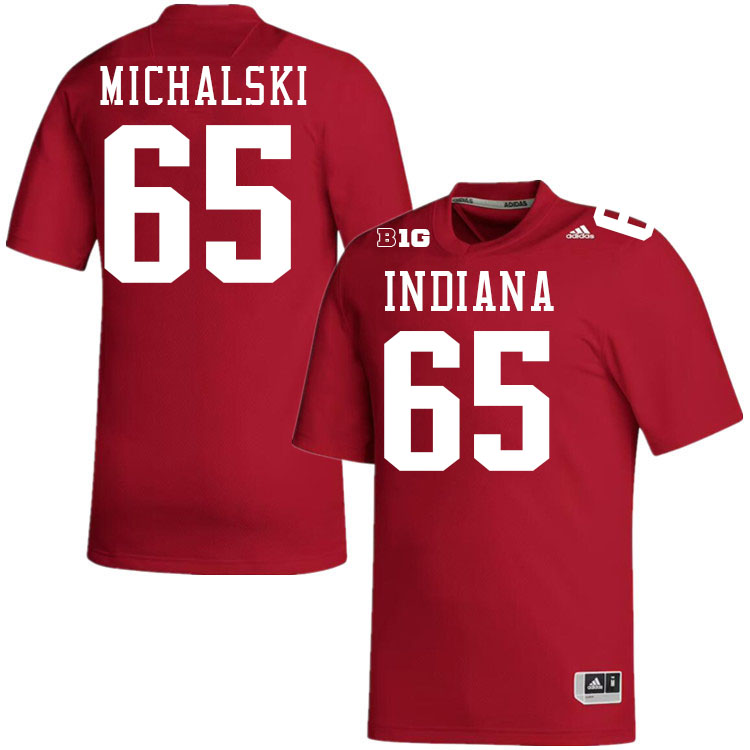 Zen Michalski Indiana Jerssey,Indiana University Hooisers Football Jersey,Uniforms-Crimson